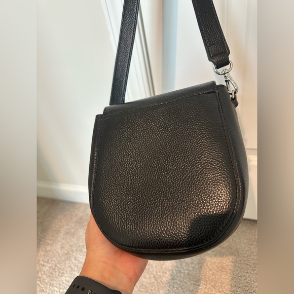 Shay Bandolier Black Crossbody Bag with Chain Strap (silver!) - Picture 4 of 16